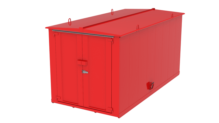 Miljöskåp 330 Öppning kortsida Utomhusbruk - Oisolerat 4,5 m 102933