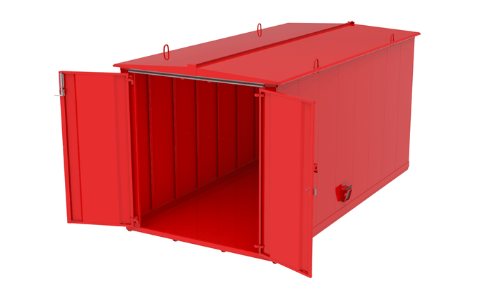 Miljöskåp 330 Öppning kortsida Utomhusbruk - Oisolerat 4,5 m 102933