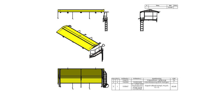 Paket 5 Omlastningsvagn 6m 108629