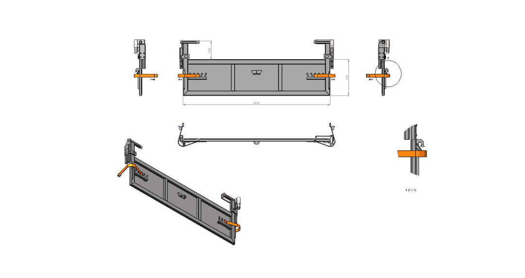 Kombihängd H600 spridarläm /stolphäng 3.5 schakt 122461
