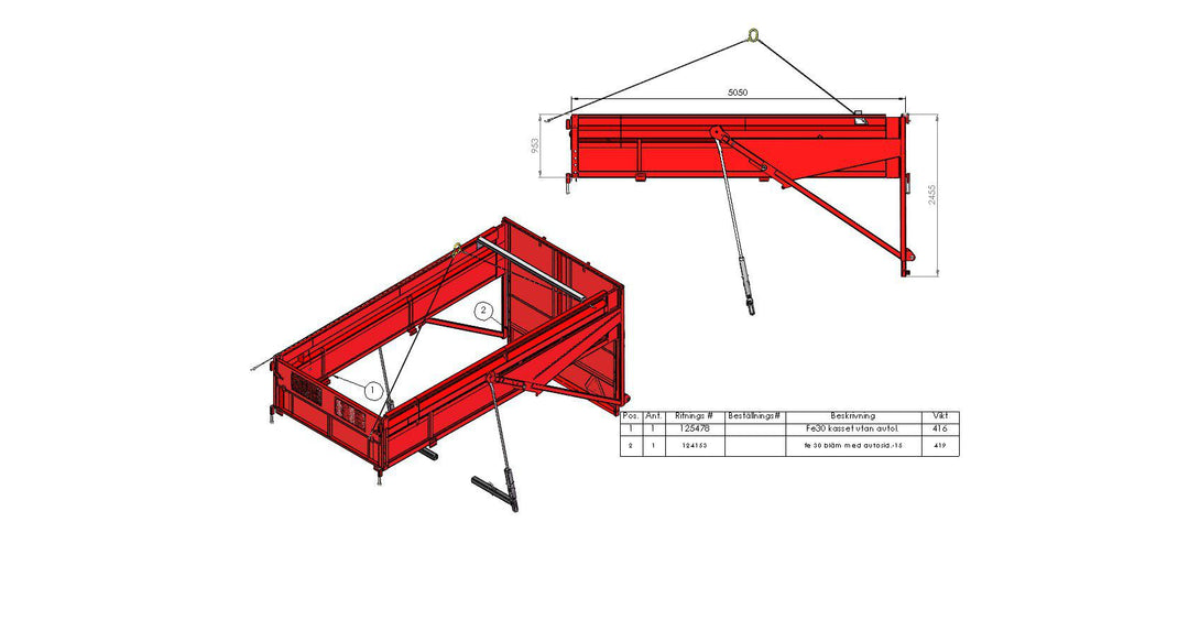 Kassett Fältflak MX L5050 H1000 29kbm 125349
