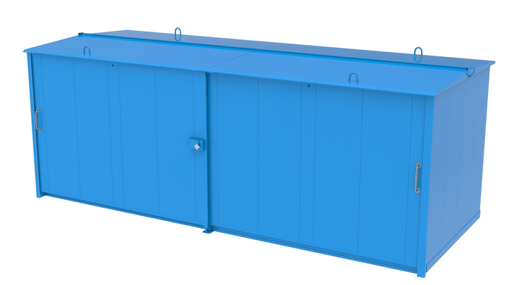 Kemskåp spillback 1300 liter Oisolerat 2260 Skjutport 128410