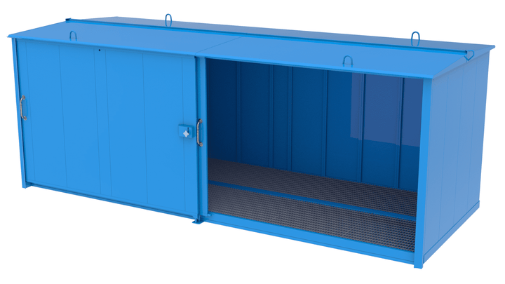 Kemskåp spillback 1300 liter Oisolerat 2260 Skjutport 128410