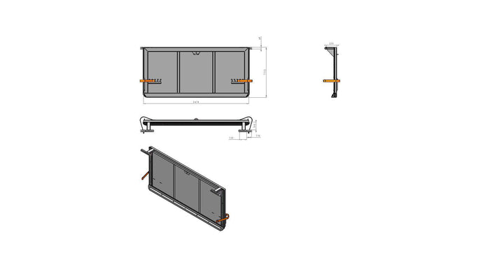 Spridarläm H1150 höglyft med tätkitt 136434