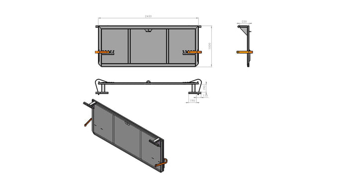 Spridarläm H1000 höglyft (edv) 139349