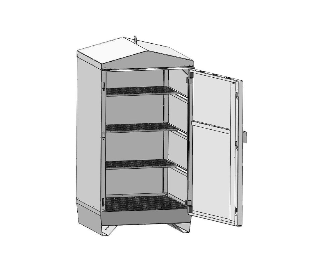 Miljöskåp 1 Dörr Typ 217 ZnAlMg 139500