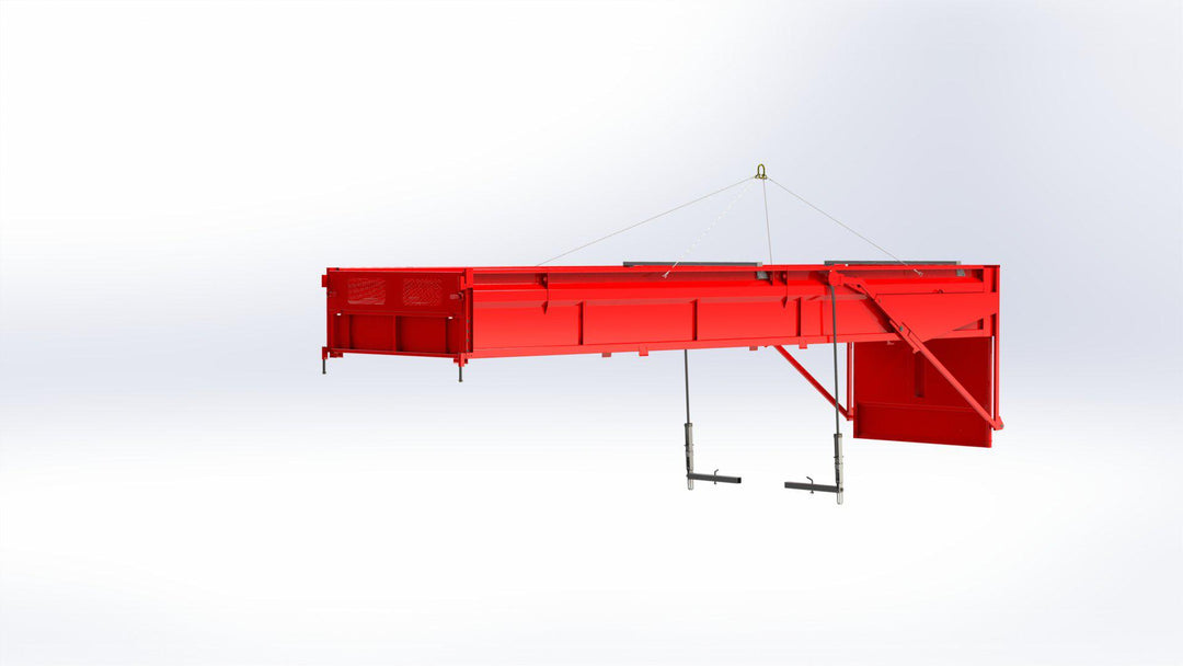 Kassett Fältflak MQ95 3axlad L9500 H1000 55kbm 142376