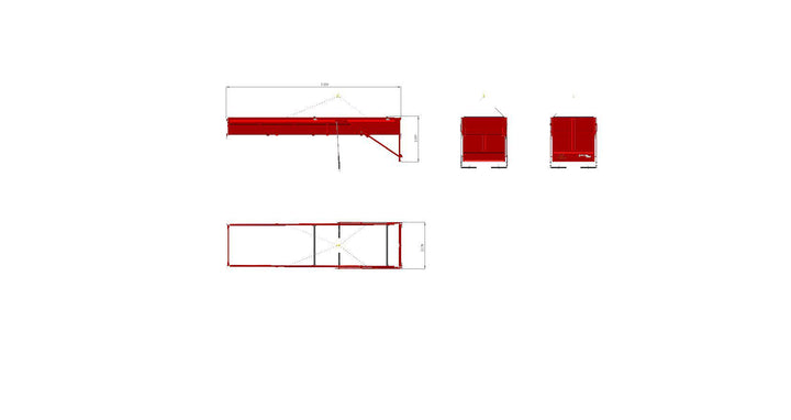 Kassett Fältflak MQ95 3axlad L9500 H1000 55kbm 142376