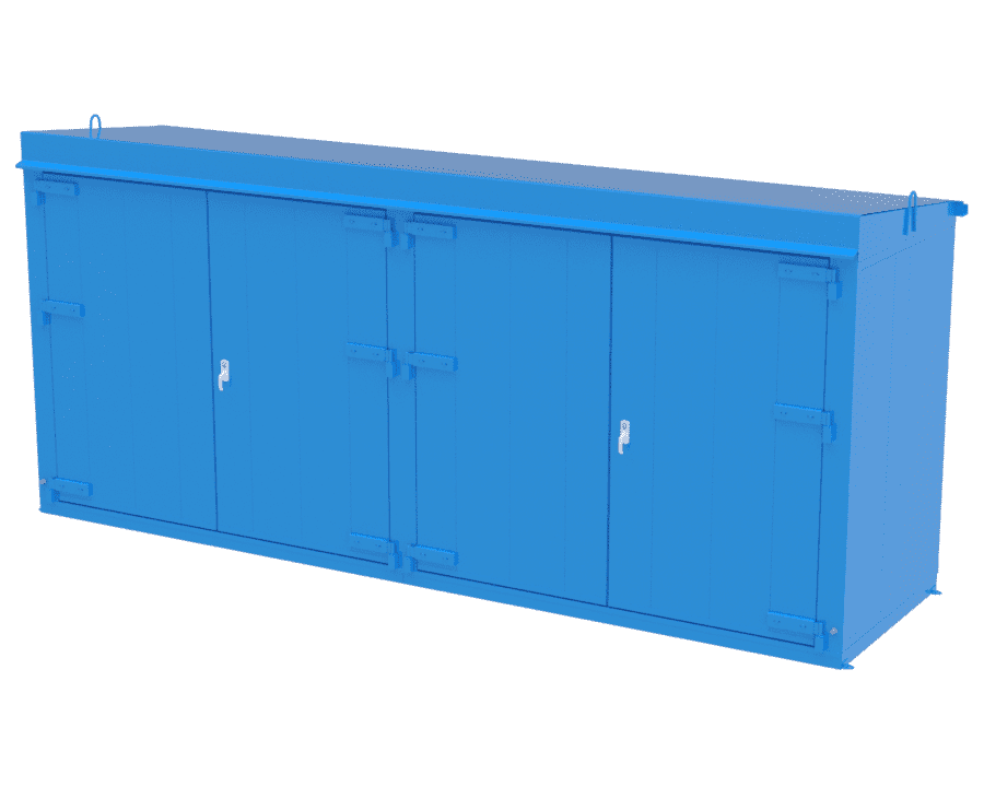 Kemskåp spillback 2x1150 liter EI60 Utomhusbruk 144300