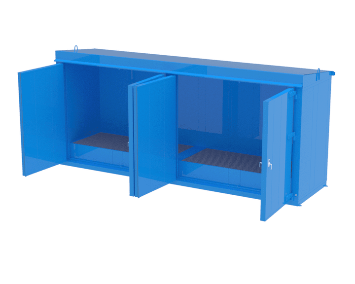 Kemskåp spillback 2x1150 liter EI60 Utomhusbruk 144300