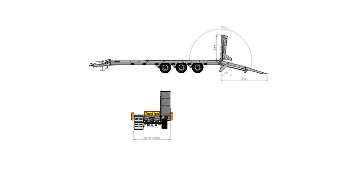 Hydauliska ramper MT3 extra bredd 150026