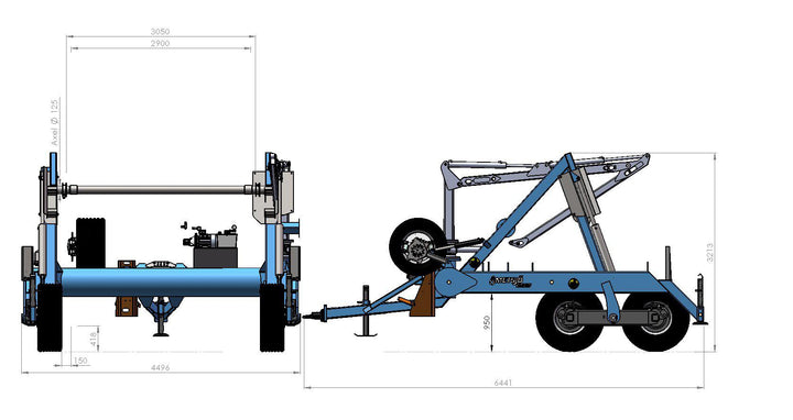 Olympia kabeltrumavagn Boggi 20t Hjul 385/65x22,5 R 156565