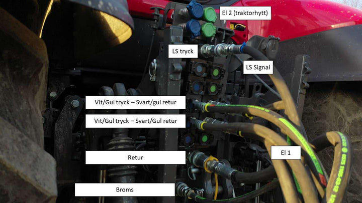 Separat hydr.system hyd.drivet Tryckstegrare ca300 Bar MF45 156992