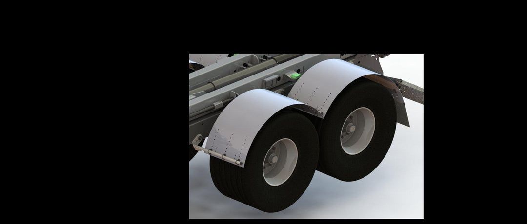 Skärm individuell MF50-65 pendelboggi cc 1310 2axlad 163165