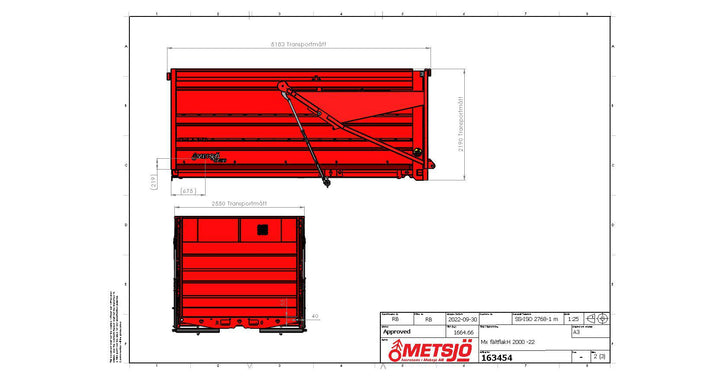 Fältflak autoläm MX L5050 H2000 B2550 23kbm 163454
