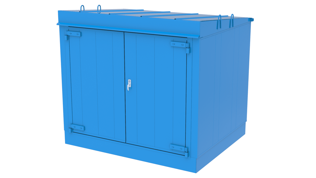 Kemskåp 10 fot.Tråg 950 liter EI60 Utomhusbruk 164610