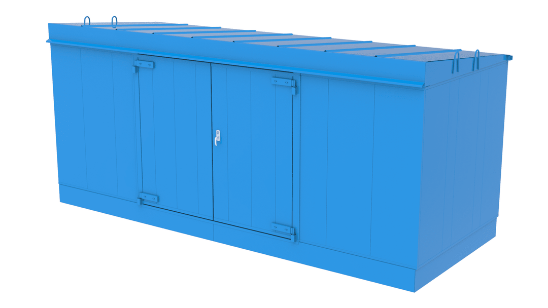 Kemskåp 20 fot.Tråg 1900 liter EI60 Utomhusbruk 164620