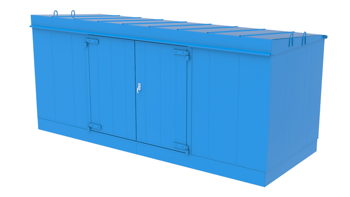 Kemskåp 20 fot.Tråg 1900 liter EI60 Utomhusbruk 164620