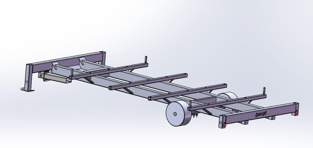 Material vagn Längd 7500 25t Gaffeldrag girohängd 168654