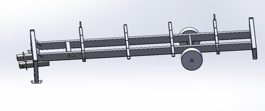 Material vagn Längd 7500 25t Gaffeldrag girohängd 168654