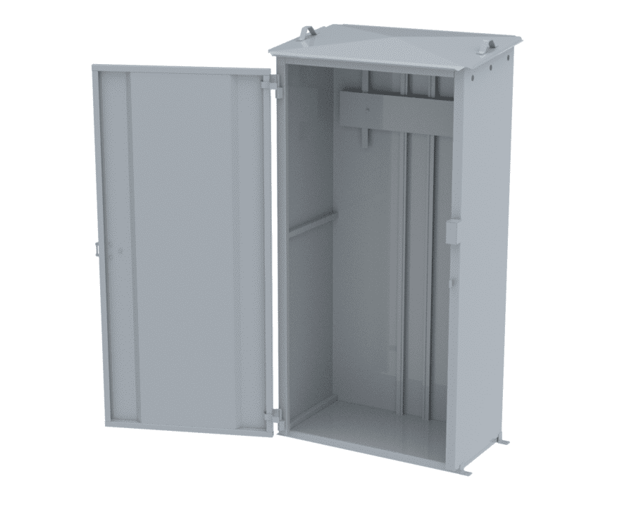 Gasskåp 290 för 2 styck P45 Oisolerat (104635) 6000290
