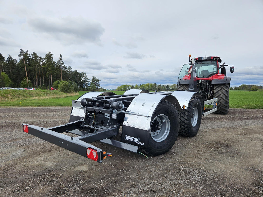 Hook lift trailer with telescopic rear underrun 137323