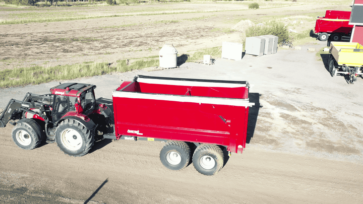 open hydraulic coverage on grain trailer177009