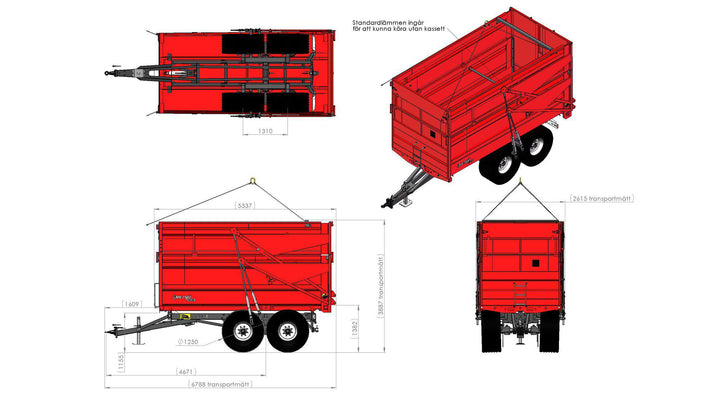 MetaX Fält+kassett L5050 H2500 B2550 29kbm 560/60x22,5 106186