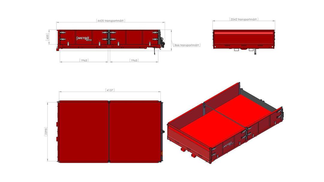Låglämsflak HD Mid/No L4165 H600 B2550 6,1kbm 110234