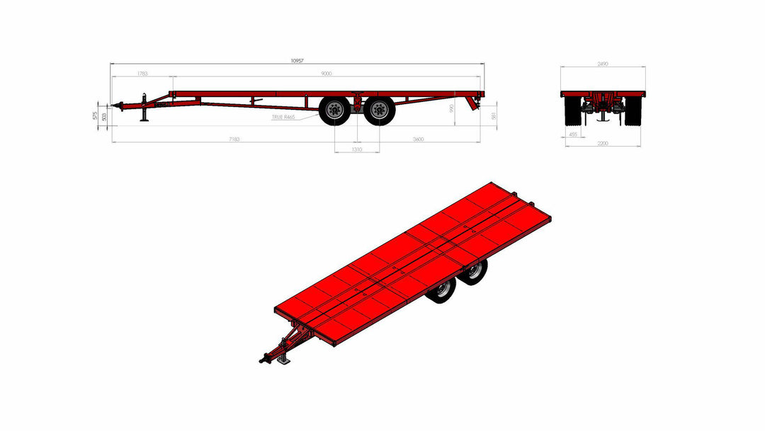 MetaX Transport Låg L9000 B2550 455/40x22,5 112139