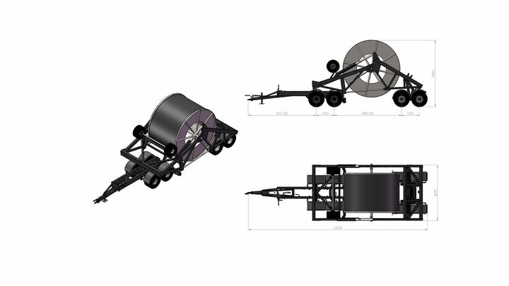 Olympia 400 KV kabeltrumma 35t 4axlad 117971
