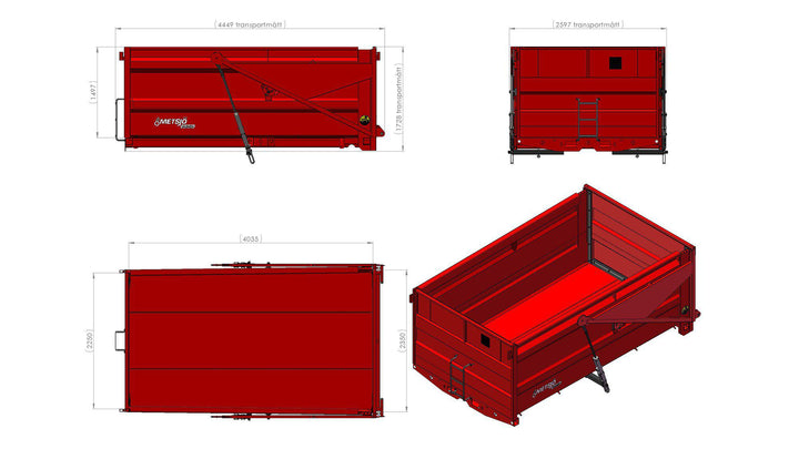 Fältflak autoläm Mid/No L4165 H1500 B2550 15kbm 130605