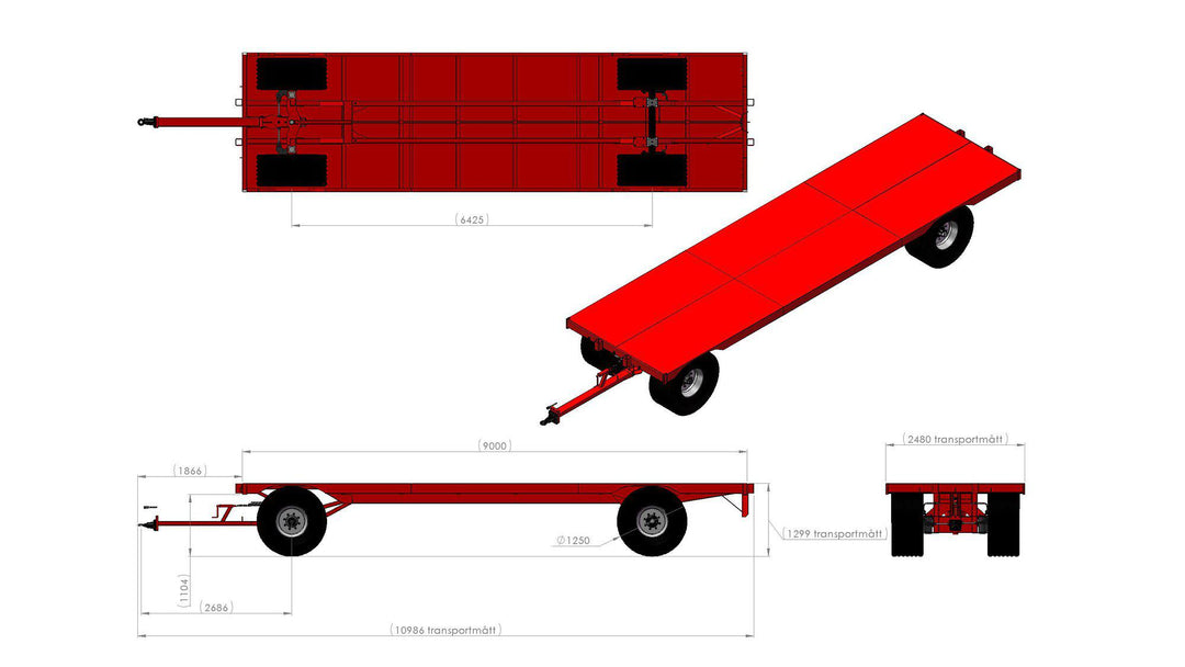 MetaU 2 Transport L9000 B2550 560/60x22,5 133480