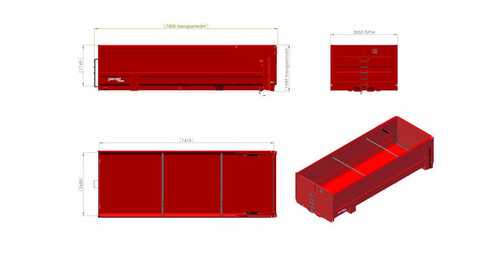 Euconflak MQ75 L7500 H1750 B2850 34,7kbm 140254