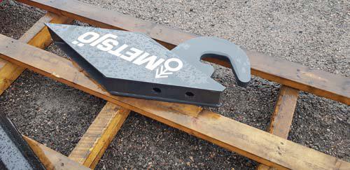 Målad Fast krok MF18-24 146836-Grå