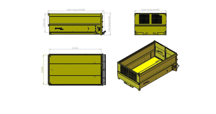 Cityflak Mid/No 3.5 L4165 H1500 B2550 15kbm 152197
