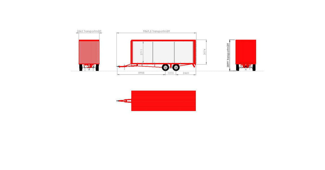 MetaX Transport L8000 B2550 355x18R Agritrailer 155626