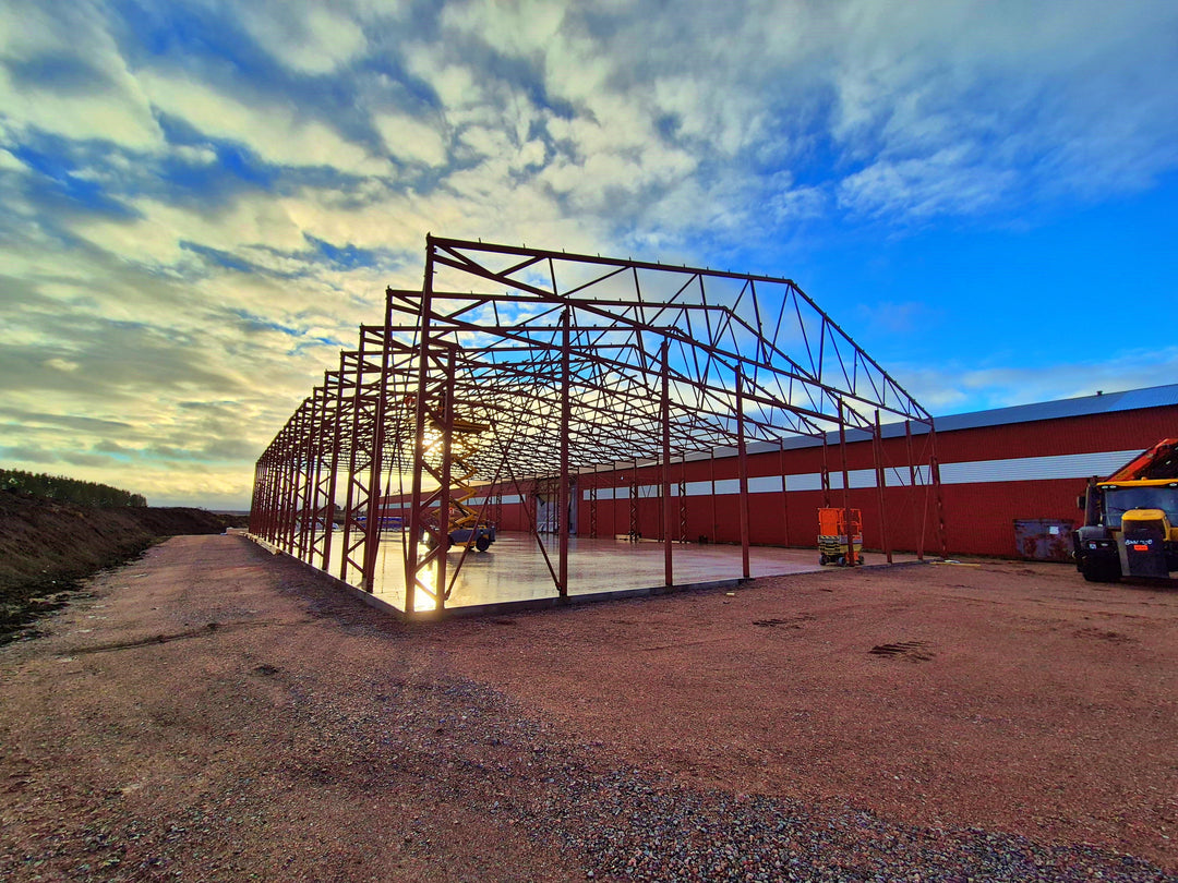 Metsjö effektiviserar hallbyggnation med avancerad rörlaser-teknik