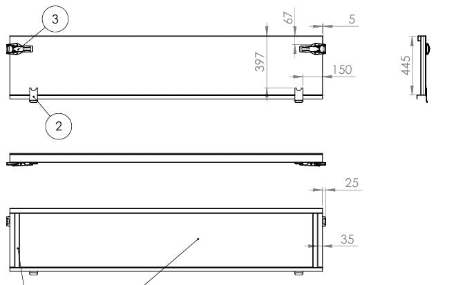 Målad övre framstam FE -14