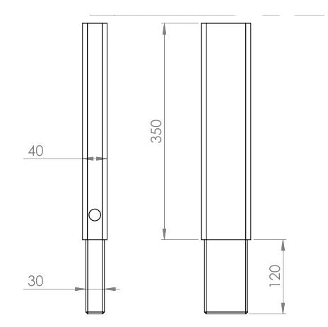 Stolpe L350 80x40 -70x30