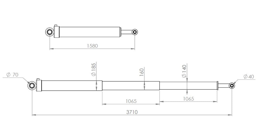 Cylinder 185-160-140 bm1580 sl 2130