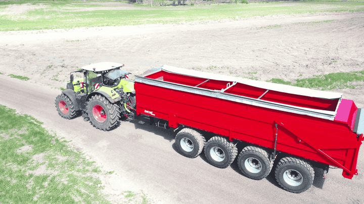 33 cbm grain trailer with low soil pressure 173519