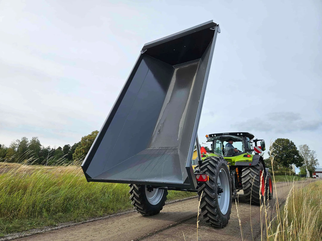 For potatofarmers a stone trailer with adjustable axle distance167865