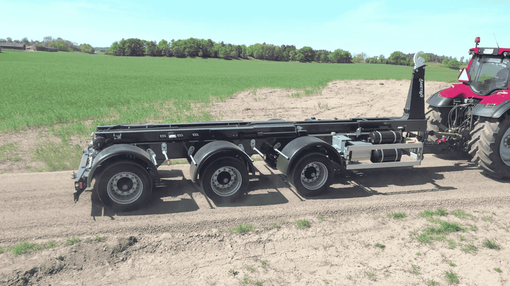 Hook lift trailer Automatic steering with Hydac Adsteer and long axle distance cc1810 172481