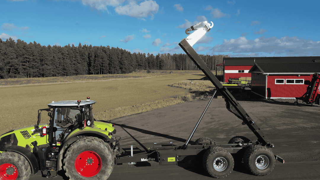 Hook lift trailer adapter to handle short containers 141784o