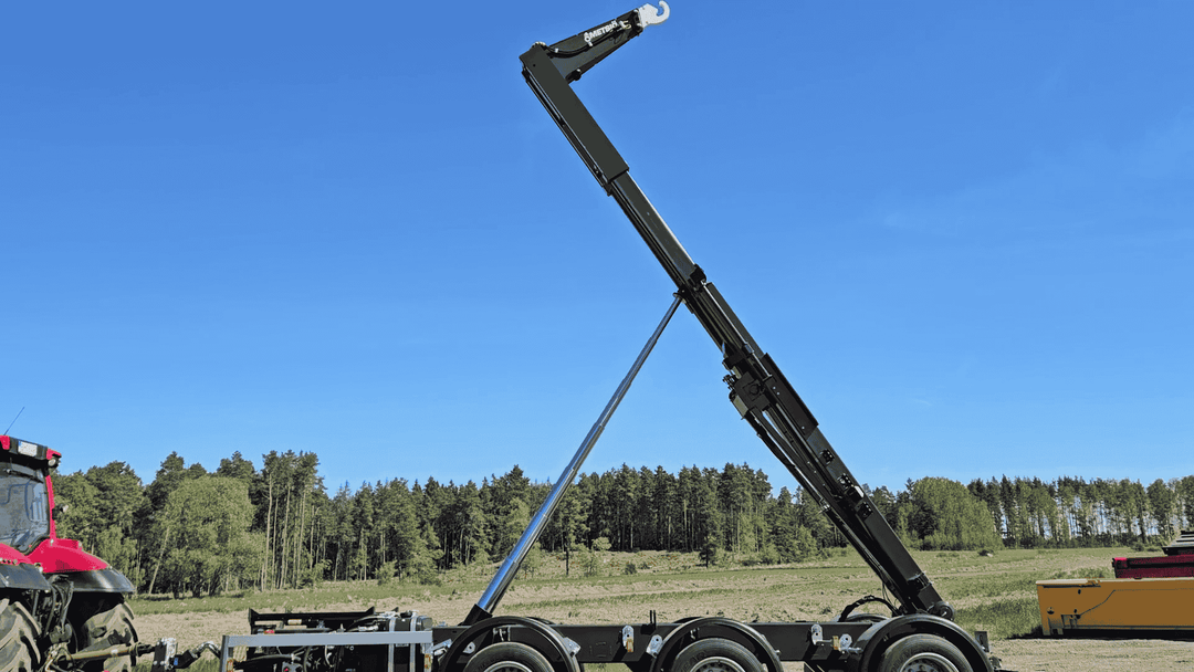 Lage haakarm aanhangwagen met rolhoogte 1,2 meter 172481