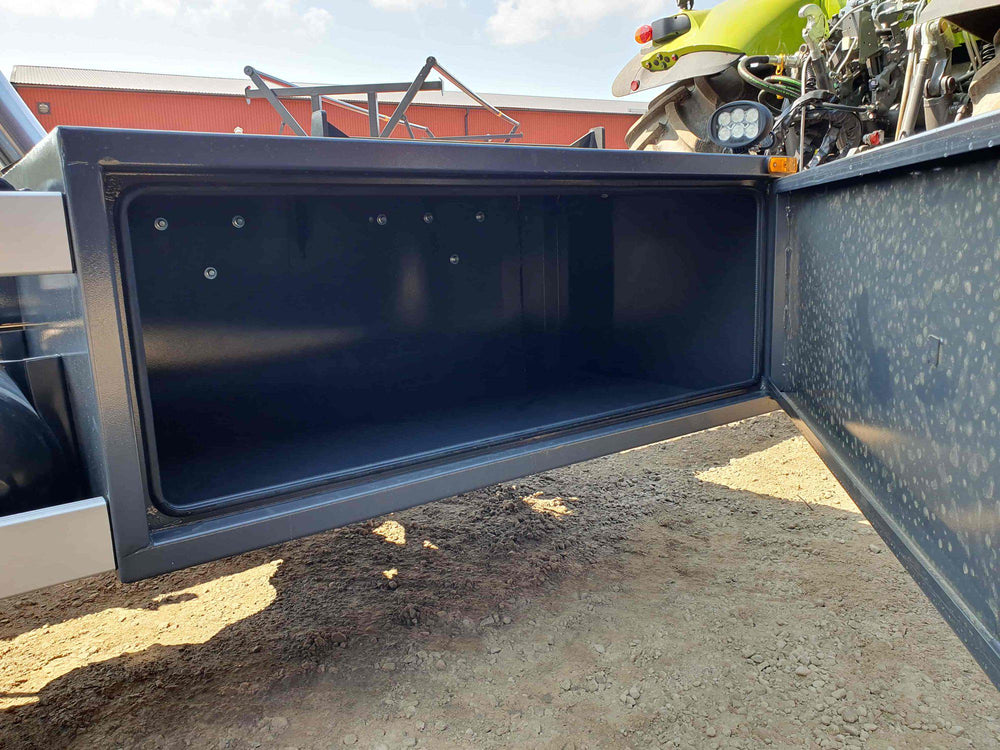 Open big toolbox on a hook lift trailer 173281
