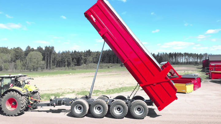 Stor spannmålsvagn med hydraulisk täckning 173748  