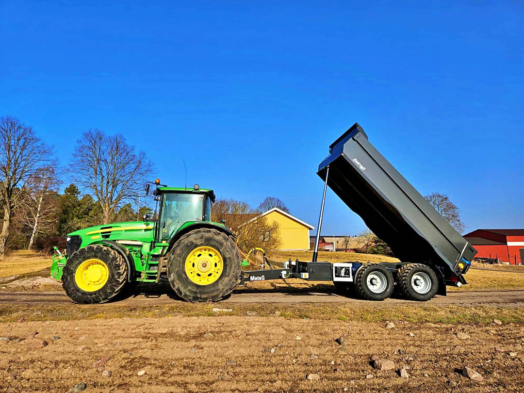 dumperhenger med John deere tractor 172395
