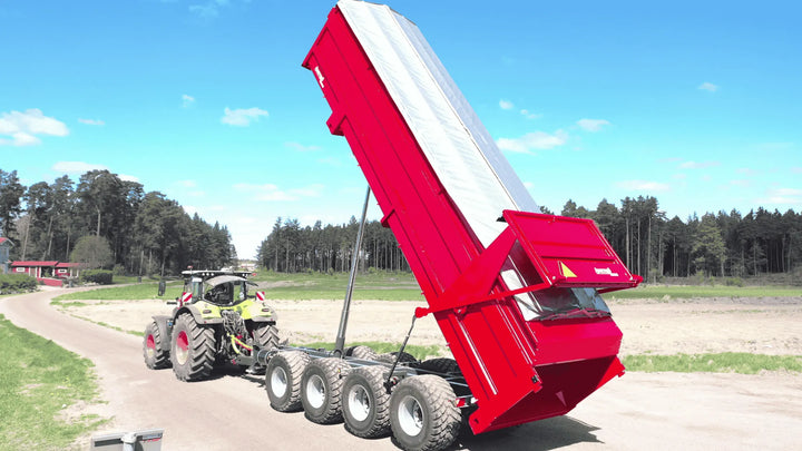 großer Getreideanhänger mit hydraulischer Abdeckung 173748  